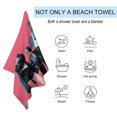 thumbnail image 6 of Music Gorillaz Microfiber Beach Towel Soft Absorbent Quick-Dry Bath Towels 130x80cm for Kids And Adults for Bathroom Shower,Guests,Pool Swimming,Gym,Camp,Travel, 6 of 7