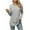 Gray, variant on biudgviw Lounge Tops for Women Fall Comfy Long Sleeve Crewneck Basic Tunic Blouses Fashion Color Block Beach T-Shirts