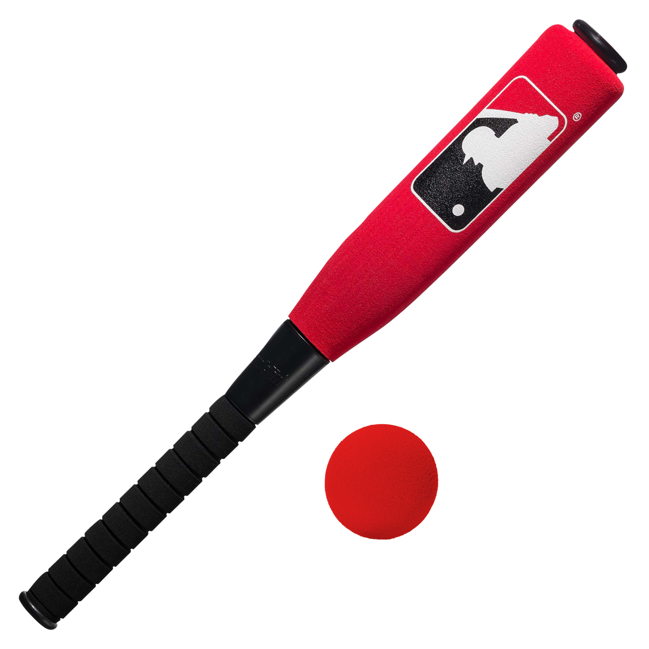 Franklin Sports MLB Kids Foam Baseball Bat Ball Set - Jumbo Oversize Toy Bat Foam Ball for Kids Toddlers - Red - 24", Bat And Ball