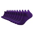 thumbnail image 2 of CNEJRHG 5Pairs Women Men Athletic Socks No Show Unisex Ankle Running Socks Low Cut Sports Hiking Socks,Size 5-13 Z1 Purple 5x, 2 of 4