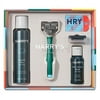 Harry's 2019 Holiday Men's Shave Set including 1 Razor and Blades, 1 Post-Shave Balm, 1 Shave Gel and a Travel Cap