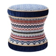thumbnail image 1 of Leona Decorative Ottoman Blue Multicolored, 1 of 9