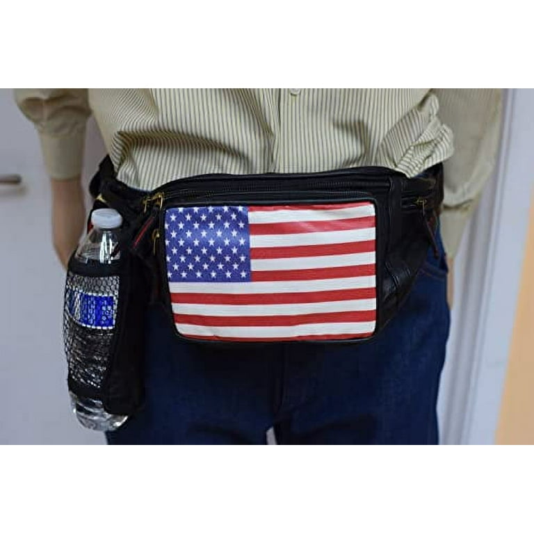 USA Fanny Pack American Flag Packs 4th of July Stars and