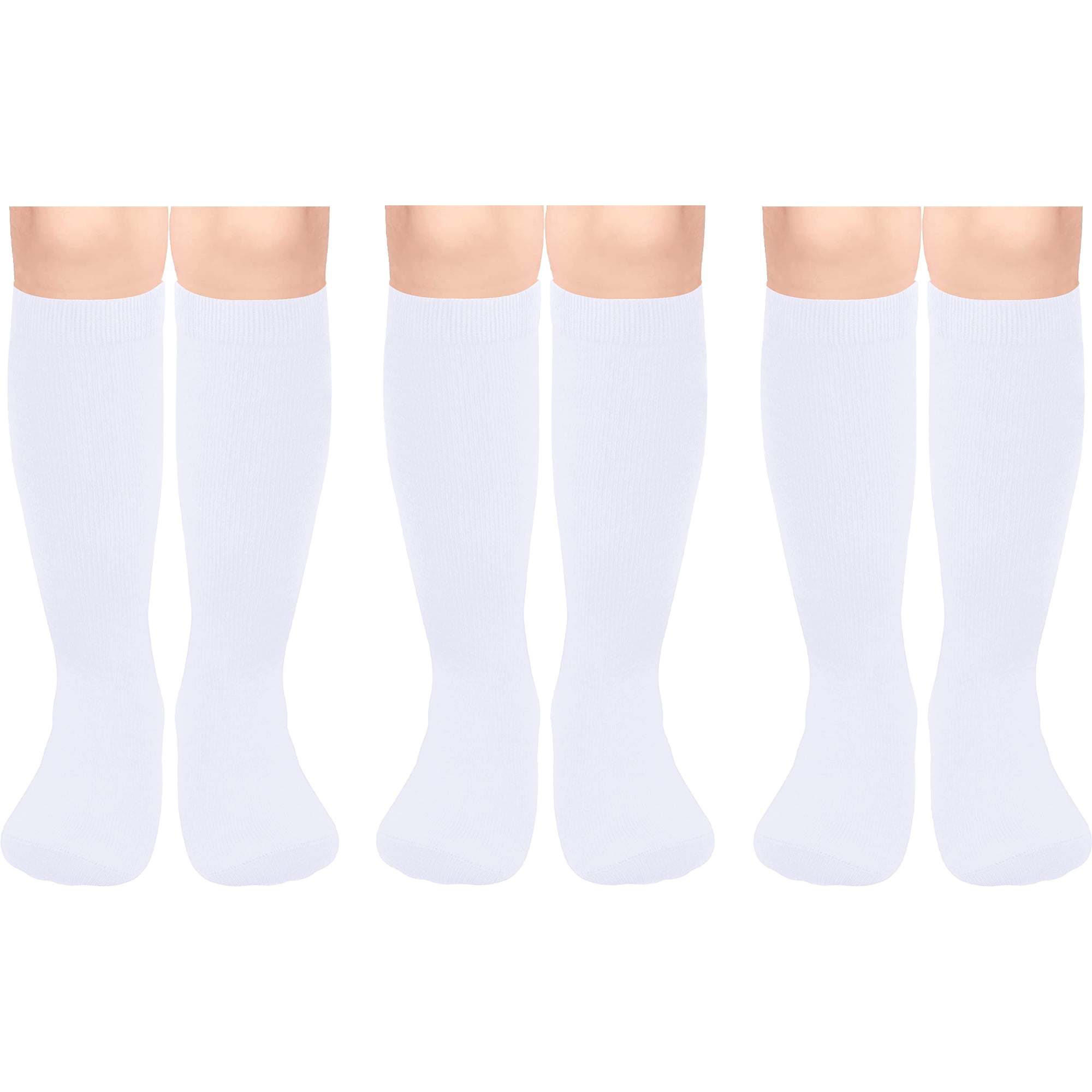 Kids Soccer Socks Toddler Soccer Socks Girls Boys Soccer Socks Kids Tube Socks with Stripes