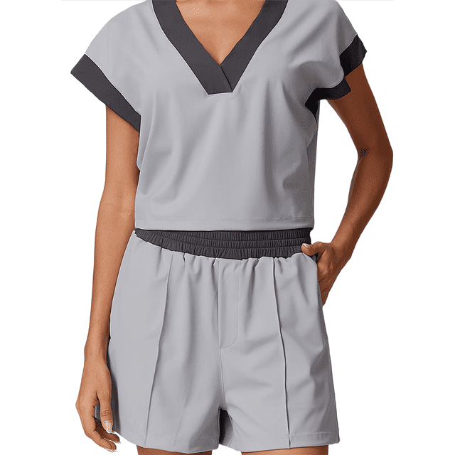 Short de Yoga et de Danse pour Femme, Shorts de Sport d'Été, Cyclisme et Randonnée, Gris, M