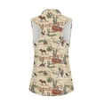 thumbnail image 2 of Whosucclay Horse and Cactus Pattern Womens Golf Shirt for Ladies, Soft 1/4 Zipper for Hiking Tennis, Easy Clean Quarter Zip Golf Shirts, 2 of 7