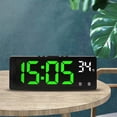 thumbnail image 6 of Bedside Table Number Clock Backlight Temperature Calendar Alarm Clock LED Digital Large Number Electronic Clock ORANGE, 6 of 8