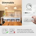 thumbnail image 4 of A19 LED Light Bulbs Dimmable, 60W Equivalent, Energy Efficient 9W, 2700K, 800 Lumens, E26 Standard Base, Lighting for Bedroom Living Room Home Office, 6 Packs, 4 of 5