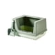thumbnail image 1 of Caja de arena para gatos con bandeja inferior desmontable semicerrada con pala pulida Verde S, 1 of 9