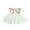 White, variant on Wassery Toddler Girls Summer Dresses White Fly Sleeve Flower Print Dress Kids Casual Round Neck Tulle Patchwork A-line Dress 12M-5T