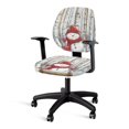 thumbnail image 3 of Psesaysky Christmas Swivel Computer Chair Slipcovers, 2 Pcs Polyester Fabric Covers for High Back Armrest Office Chair, Anti Dust, 3 of 8