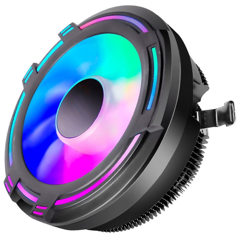RGB PC Fans CPU Cooler Radiator DC 12V 3Pin Colorful 120mm CPU Cooling Fan PC Heatsink for Intel/AMD Support Under 95W CPU