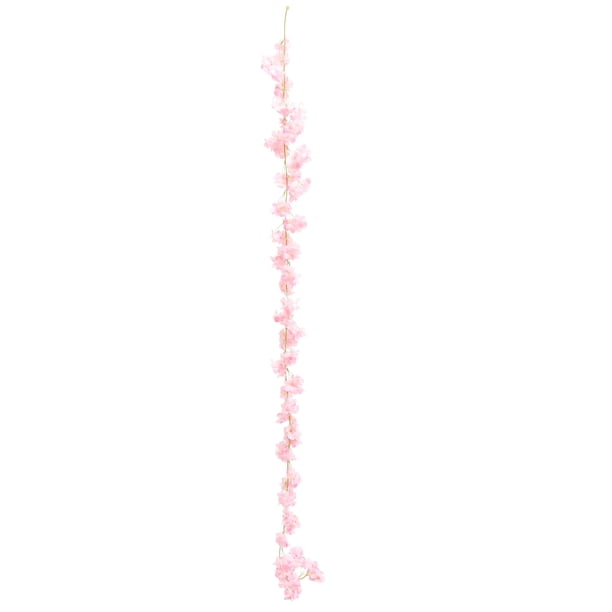 Guirnalda de flores artificiales de cerezo para colgar, color rosa