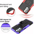 thumbnail image 4 of Case for Samsung Galaxy A23 4G, Tyre Pattern Design Hybrid TPU+PC Material Double Layer Protection Shockproof Cover with Kickstand Phone Case for Samsung Galaxy A23 4G      Green, 4 of 12