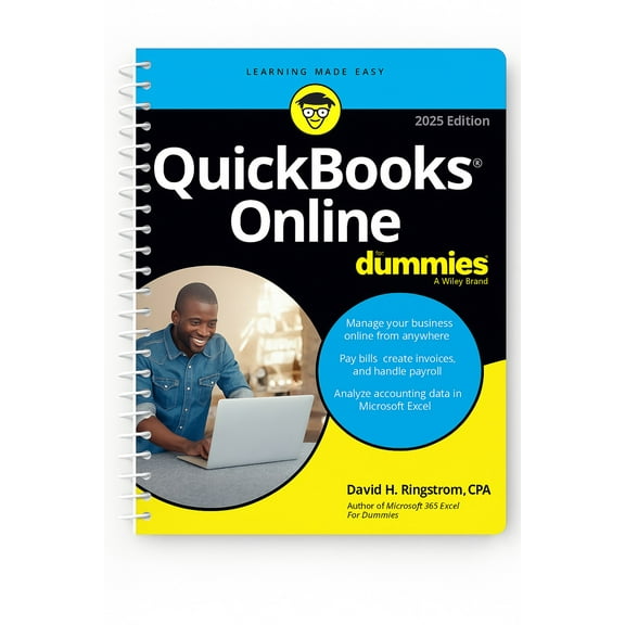 QuickBooks Online for Dummies, 2025 Edition, (Spiral Bound)
