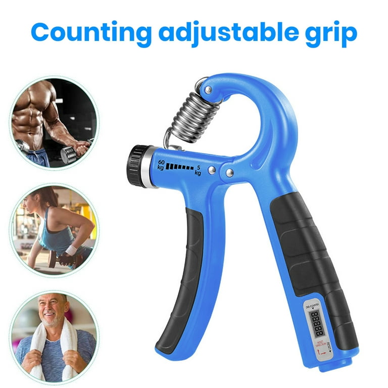 5-in-1 Exercise Set: Hand Grippers, Finger Exerciser, Grip  Rings & Stress Relief Balls - Perfect Workout Equipment for Women &  Athletes with Adjustable Resistance Vertical Foregrip (blue) : Sports &  Outdoors