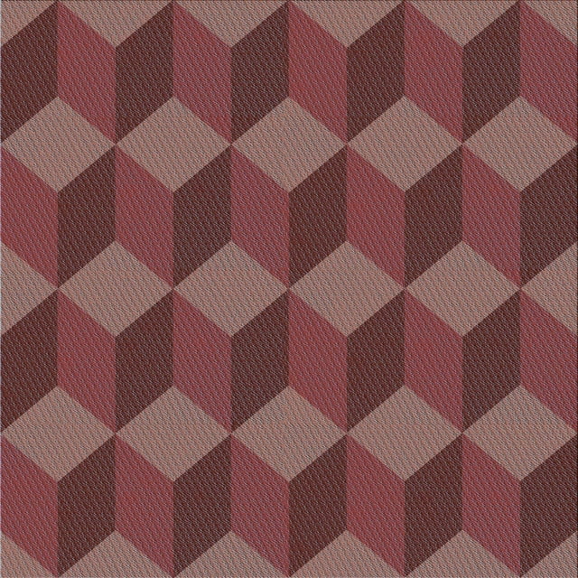 Ahgly Company Tapis d'Intérieur Lavable en Machine Carré Transitionnel Rouge Indien, 8 Pieds Carré