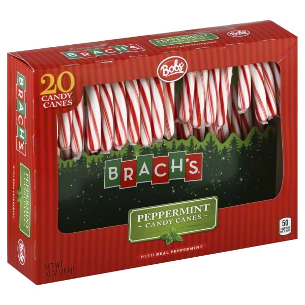 Brach's Bobs Peppermint Candy Canes, 20 Count Box