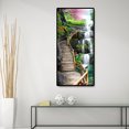 thumbnail image 3 of Cascada Caballete Diamante Pintura 5D DIY Completo Redondo Bordado Punto de Cruz Kit Likrtyny Arte deco, 3 of 9