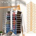 thumbnail image 3 of Percheros para pantalones Besslly de 9 niveles, ahorro de espacio, paquete de 2, 3 of 6