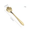 thumbnail image 1 of Juego de 4 Uds. De cucharas de acero inoxidable con mango largo, flores, forma de corazón, té helado, cuchara de café, cuchara de postre, vajilla de cocina para bebidas ShuxiuWang 8390611136178, 1 of 1