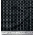 thumbnail image 1 of Soimoi Black polyester Crepe Fabric Dot Ikat Printed Fabric 1 Yard 52 Inch Wide, 1 of 4