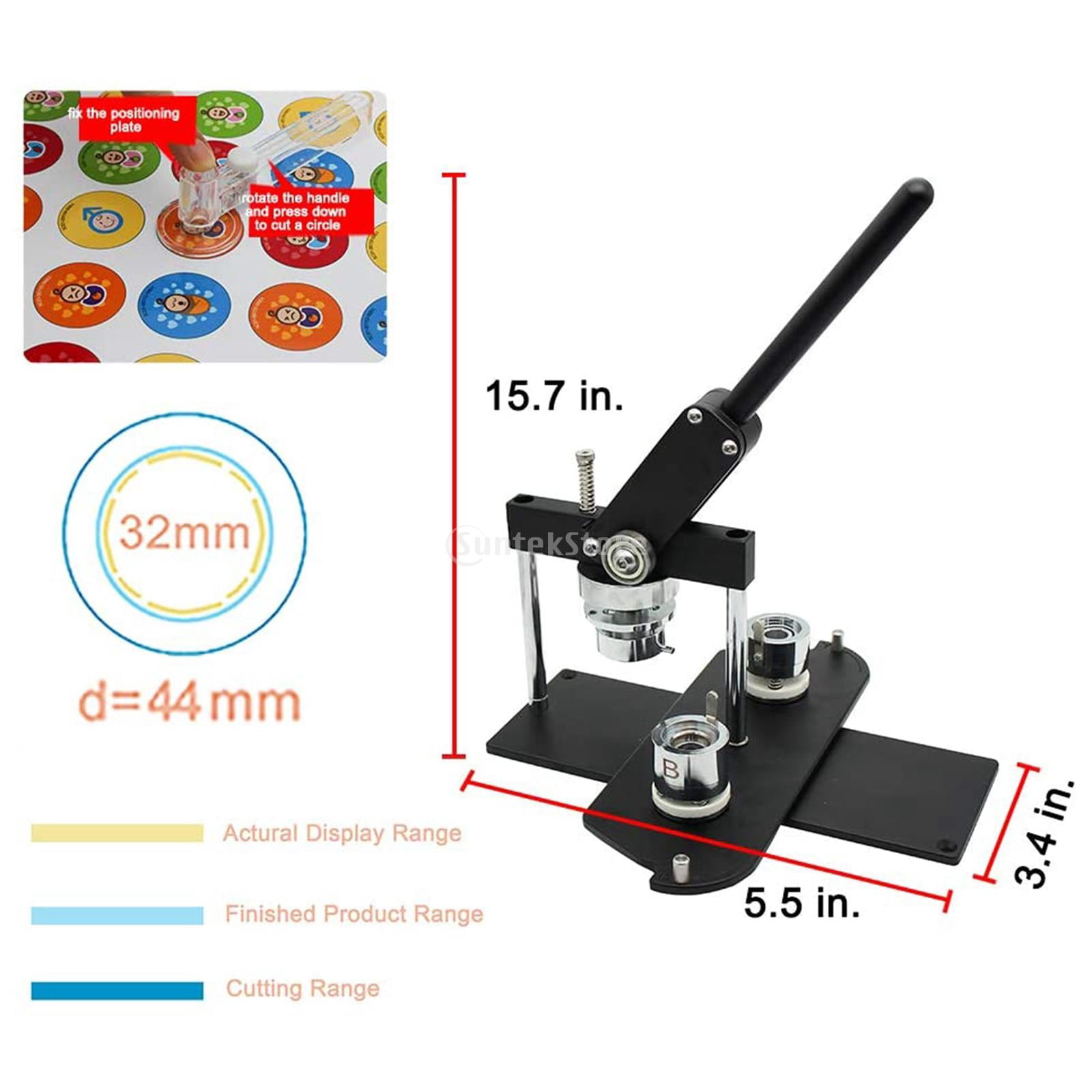 Button Maker Machine DIY Pin Button Personalised Badge Punch Press Making Handmade Plastic Button Pin Back Cover