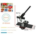 thumbnail image 5 of Button Maker Machine DIY Pin Button Personalised Badge Punch Press Making Handmade Plastic Button Pin Back Cover, 5 of 7