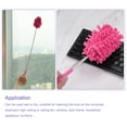 thumbnail image 5 of Uxcell Cleaning Duster, 11" to 31" Extendable Chenille Brush with Replaceable Head, Rose Red 1 Set, 5 of 5