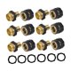 thumbnail image 3 of Conector rápido para manguera de jardín de 3/4 de pulgada, adaptadores de grifo de repuesto macho y hembra 6 juegos, 3 of 8