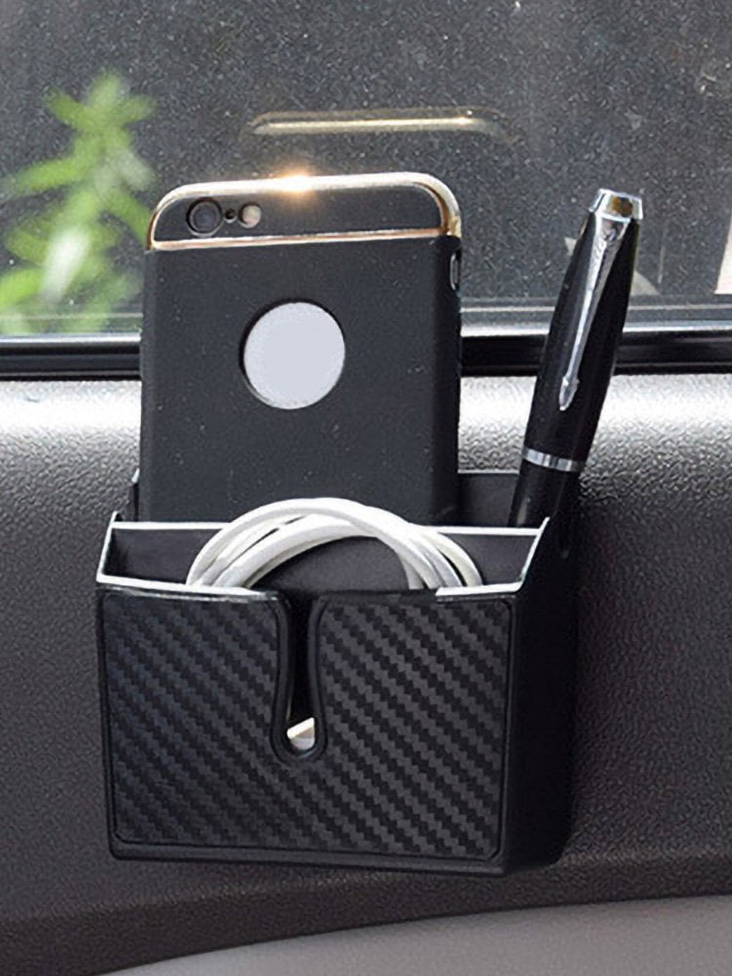 Range-auto Cuir Synthétique à Accrocher Sur Ventilation - Organisateur Pour Téléphone, Clés, Portefeuille, Cartes - 6