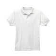 thumbnail image 4 of Hanes Polo en Jersey pour Enfants en Mélange de Coton, TP, Blanc, 4 of 6