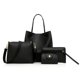 thumbnail image 1 of Conjunto De Bolsos De Mano De Moda Bolsos De Cuero De Pu Para Mujer + Bolso De Hombro + Monedero + Conjunto De Tarjetero Moyic AP006179-01, 1 of 6