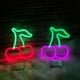 thumbnail image 3 of Cherry Neon Dormitorio Letrero de neón LED rojo Neón Luz de pared Fruta Neón Sailing Electrónica, 3 of 5