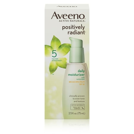 Aveeno Positively Radiant Day Lotion Face Moisturizer, 2.5fl oz, SPF 30