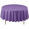 thumbnail image 3 of TableCloth Plastic Disposable Round Purple 84'', 3 of 4