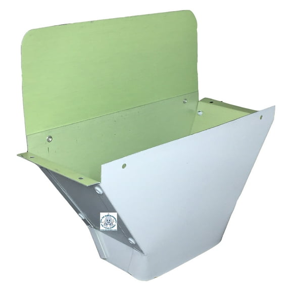 Super Wide Downspout Outlet, 5 inch K gutters, Aluminum, White