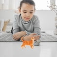 thumbnail image 4 of Miangastore Simulation Cat Model Yellow 1Set 1.8X5.8X5.9In, 4 of 9