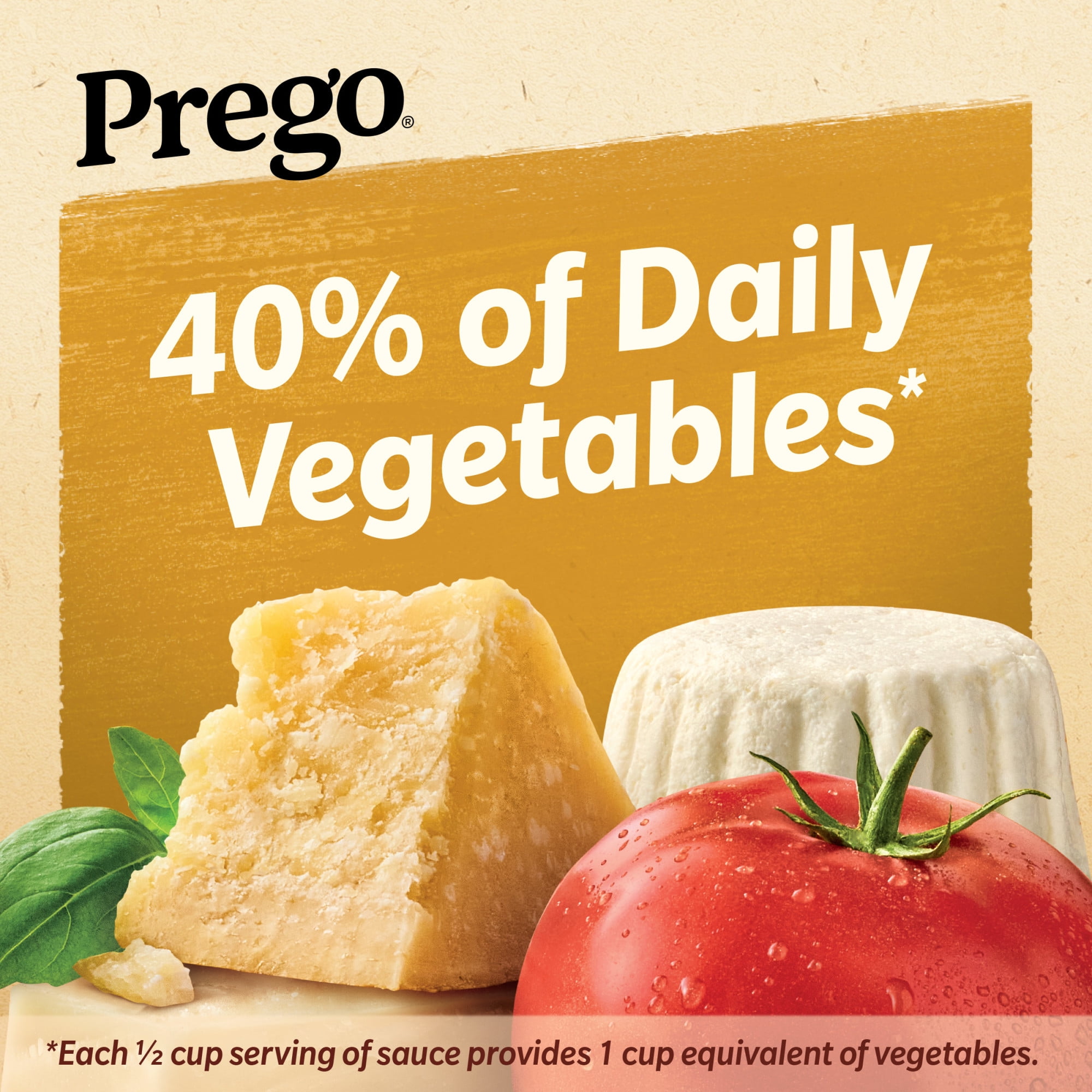 (6 pack) Prego Three Cheese Spaghetti Sauce, 24 oz Jar