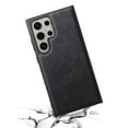 thumbnail image 2 of Phone Case for Samsung Galaxy S24 Ultra, Strong Magnetic Compatible with Mag-Safe, Vintage PU Leather Men Women Cover, Non-Slip Grip Shockproof Protective Bumper Case for Galaxy S24 Ultra, Black, 2 of 4