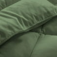 thumbnail image 5 of 3 Piece Luxury Long Box Pattern Comforter By D.N.G. BEDDINGS Set Premium Super Soft, All Season, 800 Thread Count, 100% Egyptian Cotton, Super King Size Moss Color, 5 of 5