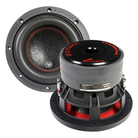 Audiopipe Txxbdc46 6 5 In Quad Stacked Magnet 250 Watt Rms Compsoite Cone Subwoofer Walmart Canada