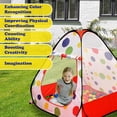 thumbnail image 3 of Kids Polka Dot Theme Ball Pit Play Tent, Indoor/Outdoor Pop-up Toy House, Extra Roomy, Easy Assembly - Balls Not Included, 3 of 7