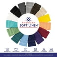 thumbnail image 2 of American Soft Linen Turkish 6 Piece Towel Set, 100% Cotton Premium Soft Bathroom Towels, Black, 2 of 9
