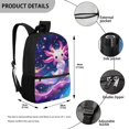 thumbnail image 5 of HUIACONG Cute Axolotl Galaxy School Backpack for Age 6-18 Large Capacity Lightweight Water Resistant Bookbag for Boys Girls Middle High School Back to School Gift, 5 of 6