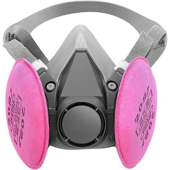 ANUNU Half Facepiece Reusable Respirator， with 2097 filters Against Dust