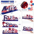 thumbnail image 3 of Ayieyill 4th of July Decor Table Decoration, 4 Pcs Wooden Independence Day Party Decor 4th of July Party Supplies Patriotic Fourth of July Decorations for House School Classroom, 3 of 7