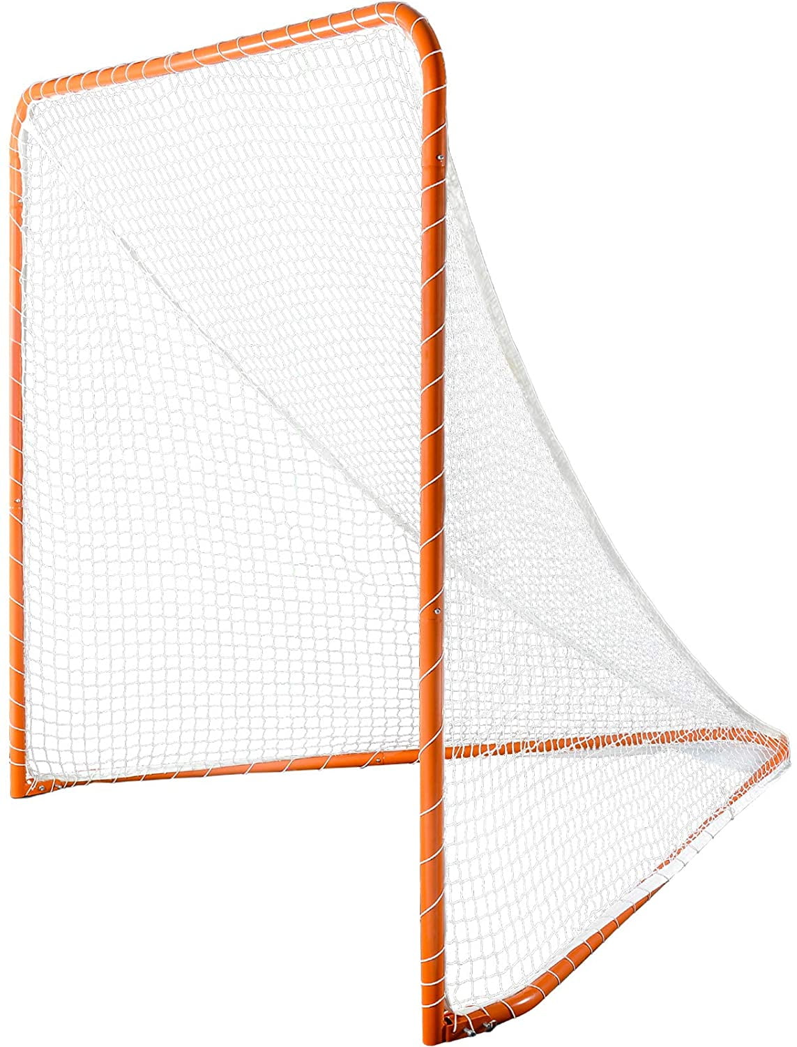 Lacrosse Net with Steel Frame Portable Lacrosse Goal Collegiate Lacrosse Goals 6'x6' Size