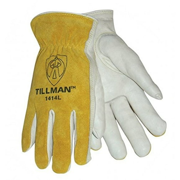 Tillman 1414 Top Grain/Split Cowhide Drivers Gloves - pack of 4 pairs (Large)