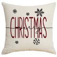thumbnail image 2 of Juego de Almohada Navideñas,Decoracion Navidad Cojines de Lino para Sofá Decoración Navideña Adecuado para Sofá, Cama, Hogar, AutomóvilA4PCS, 2 of 5